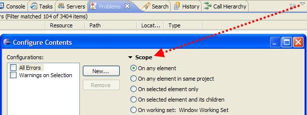 Configure Contents (in Eclipse)