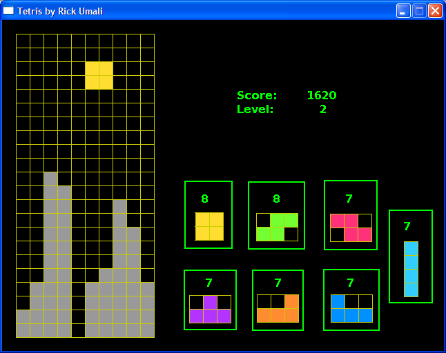 Tetris by Rick Umali